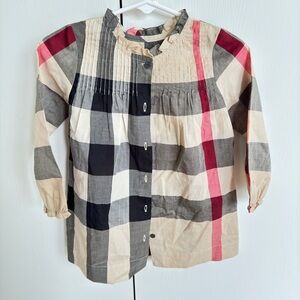 Burberry girls blouse 18m